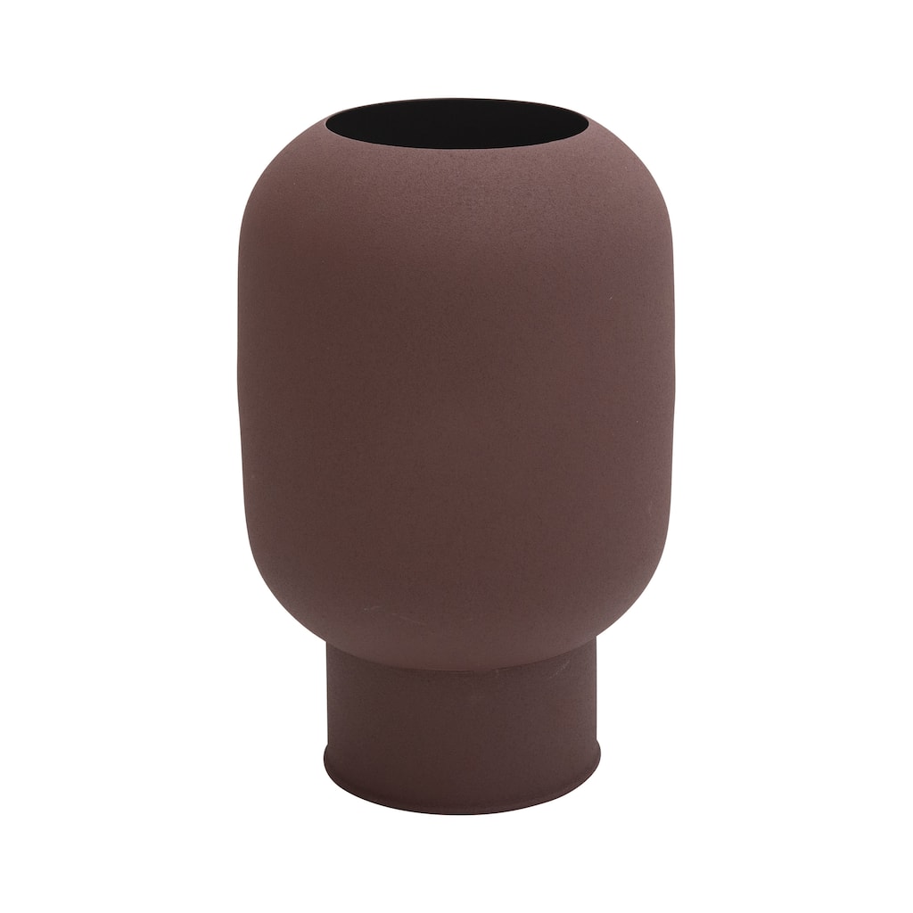 Textured Decorative Metal Flower Vase