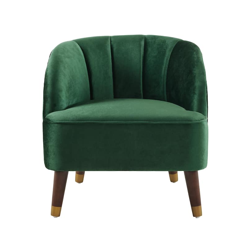 Roomfitters Modern Accent Chair with Wooden Legs, Upholstered Chairs, Stylish and Comfortable Design, for Living Room or Bedroom