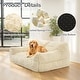 preview thumbnail 9 of 8, Plush Fluffy Faux Fur Foam Filled Bean Bag Chair, Cozy Soft Loveseat Floor Sofa