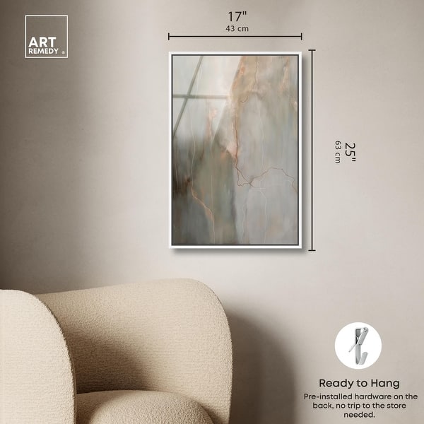 dimension image slide 22 of 24, Fiery Traces I Abstract Framed Acrylic Wall Art by Art Remedy