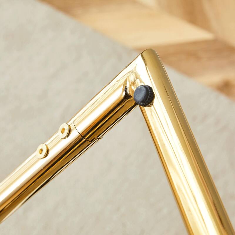 PU Dining Chair Set, Uniquely Designed Black Dining Chairs, Pu Material, Paired With Gold Metal Chair Legs (Set Of 4)