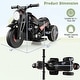 preview thumbnail 15 of 38, Gymax 6V Kids Bubble Car Electric Ride on Motorcycle w/ Music Button &