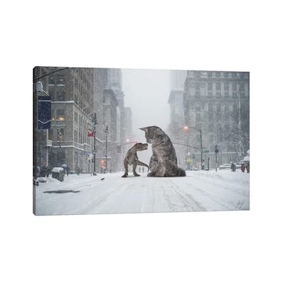 iCanvas "Flirting" by Kathrin Federer Canvas Print