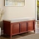 preview thumbnail 8 of 11, John Louis Home Solid Wood Open Top Storage Bench