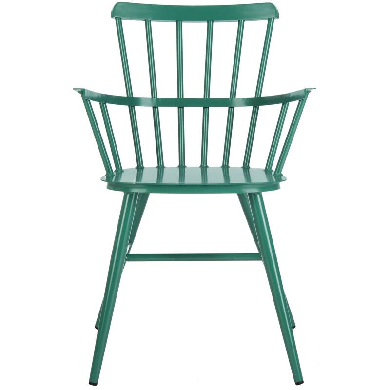 SAFAVIEH Outdoor Annalise Aluminum Arm Chair (Set of 2) - 22Wx21Dx33H