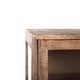 preview thumbnail 29 of 47, Arelius Light Brown w/ Black Metal Base 4 Door Glass Cabinet Sideboard - 70.0L x 18.0W x 32.0H