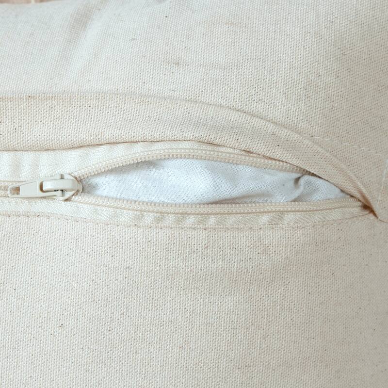 Sevita Guapo Casual Solid Stitched Edge Cotton Throw Pillow