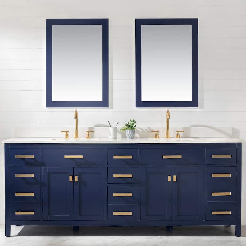 Valentino 84" Double Vanity in Blue