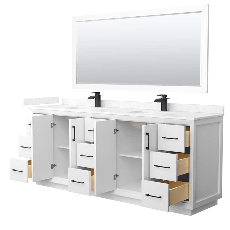 Wyndham Collection WCF414184D-VCA-UNSM70 Strada 84" Free Standing