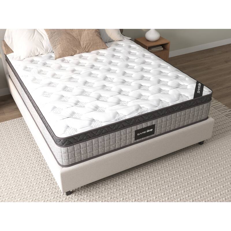 Assembled in USA - 10" Diamond Hybrid Mattress Pocket Coil and Cool Gel Memory Foam