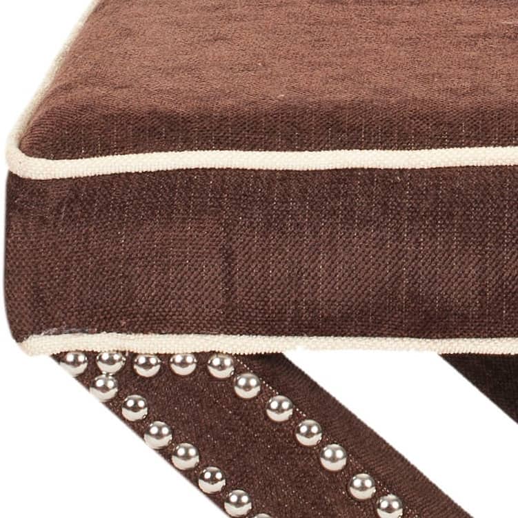 SAFAVIEH Shavonne X-Bench Ottoman