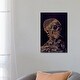 preview thumbnail 3 of 4, iCanvas "Copper Skull With Cigarette" by 5by5collective Canvas Print 26x18x0.75