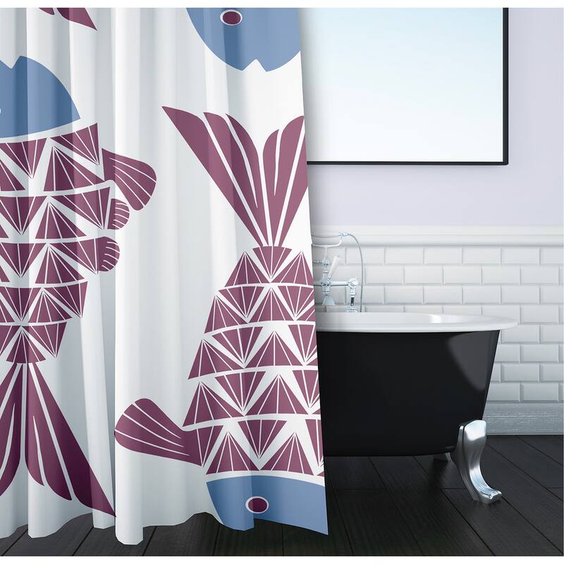 Big Fish Animal Print Print Print Shower Curtain