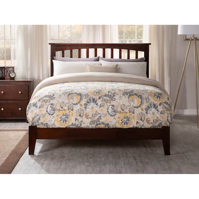 Mission Full Foundation Bed Frame in Walnut