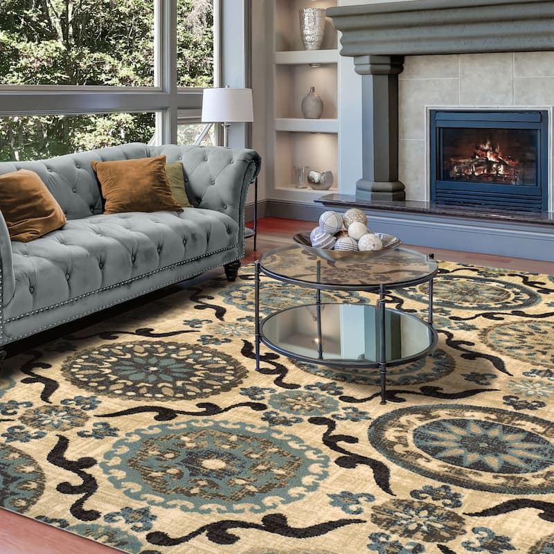 Modern Contemporary Geometric Lattice Runner or Area Rug by Superior