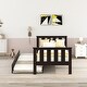 preview thumbnail 18 of 22, Twin Bed Frame Wood Platform Bed with Pull Out Trundle and Headboard and Footboard