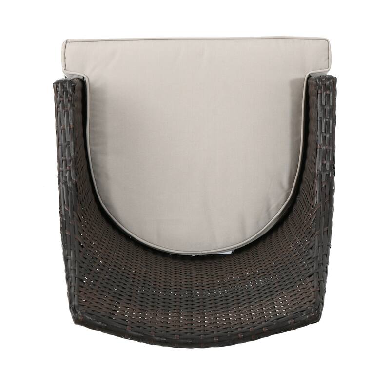 Lenox Outdoor 9-piece Rectangular Wicker Dining Set with Cushions by Christopher Knight Home