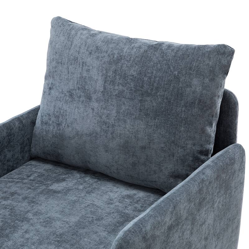 Narycia Upholstered Modern Arm Chair with Removable Cushions Set of 2 by HULALA HOME