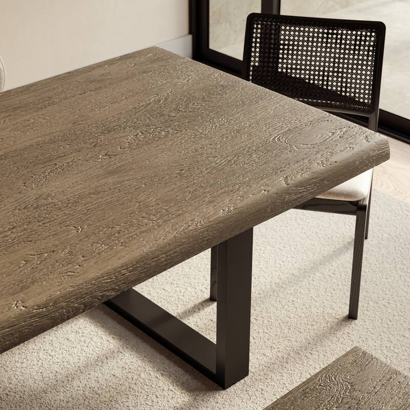 Urbia Brooks Solid Acacia Dining Table - U Base