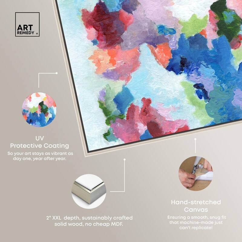 Bold Color Swirlz Canvas Set of 2 by Art Remedy