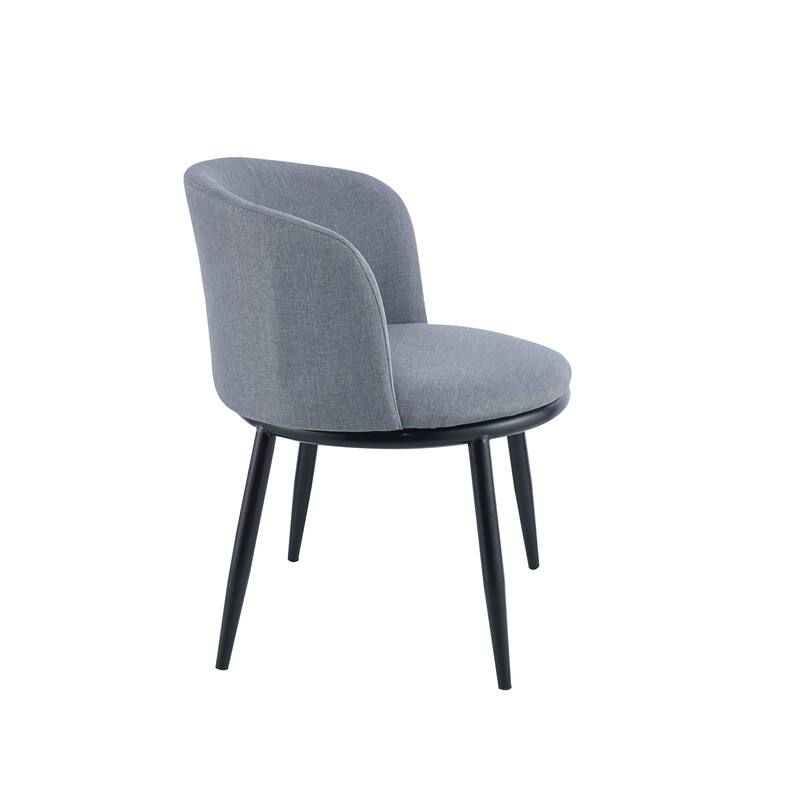 Porthos Home Danyl Fabric Dining Chairs with Iron Legs, Set of 2