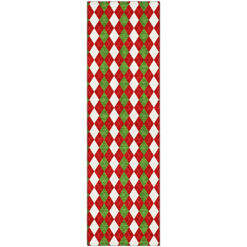 Premium Washable Super Soft Argyle Mayfield Rug