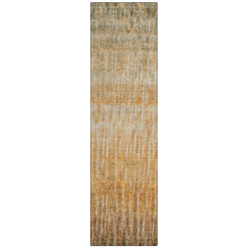 Machine Washable Indoor/ Outdoor Contemporary Ombre Chantille Rug