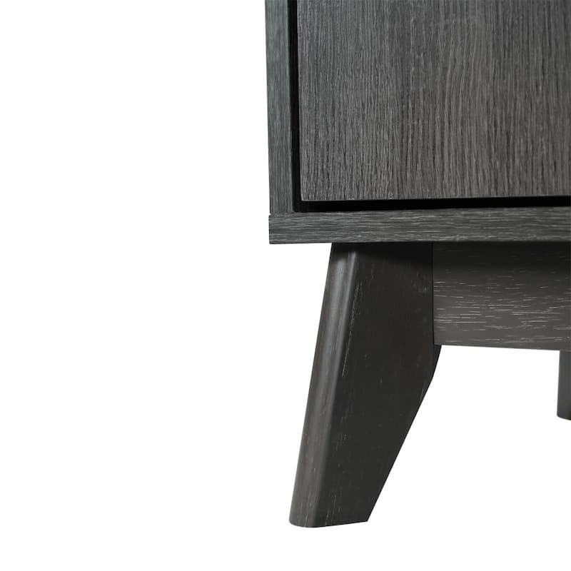TV Stand with Adjustable Middle Shelf - Dual Soft Close Storage Doors
