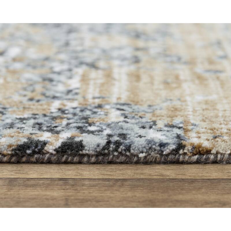 Alora Decor Elect Beige, Tan, Grey, and Ivory Abstract Rug