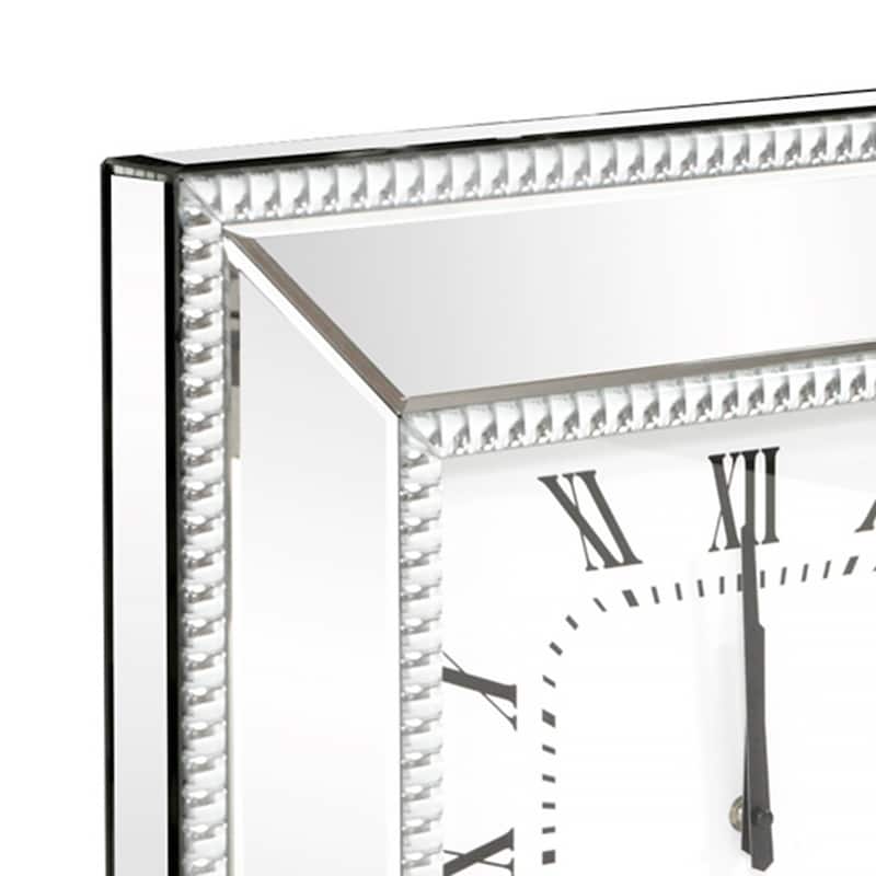 Allan Andrews Mirrored Square Frame Decorative Wall Clock