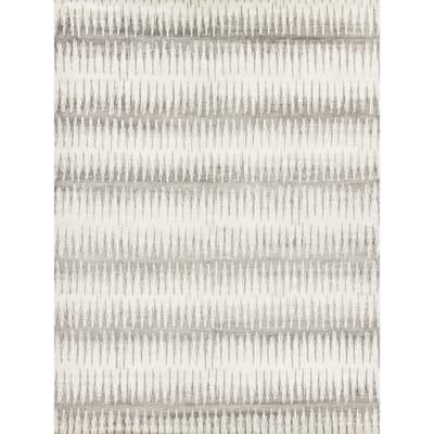 EXQUISITE RUGS Bamboo Silk Hand-knotted Grey/Silver Area Rug