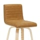 preview thumbnail 90 of 120, Skara Swivel Bar Stool, Upholstered Bar Height Chair with Bentwood Frame