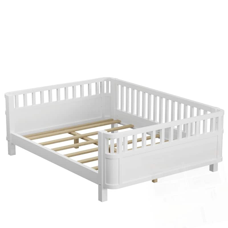 Wood Low Profile Bed Wood Platform Bed for Kids