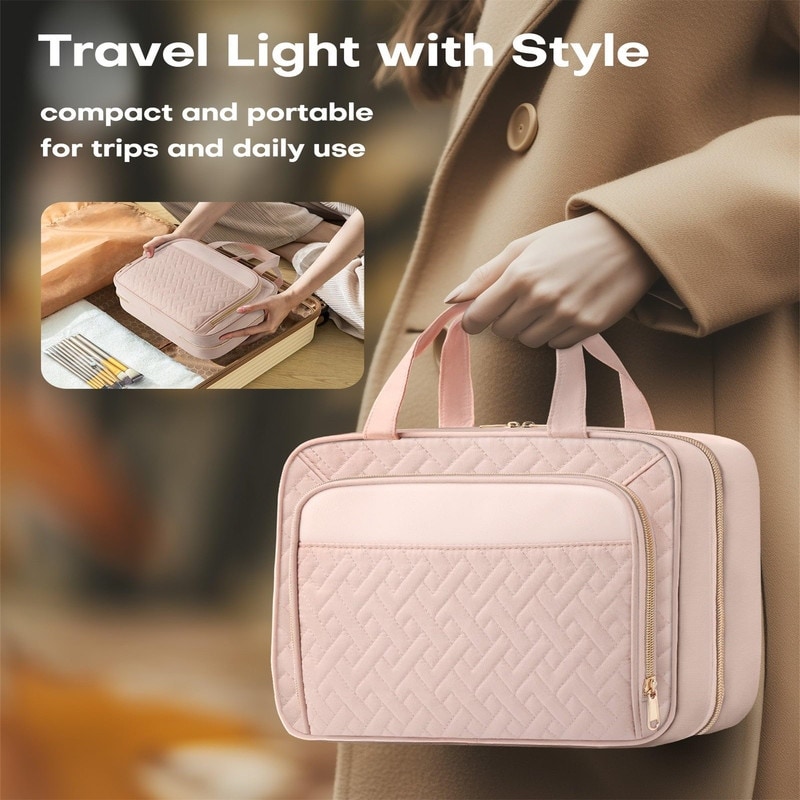 Travel Toiletry Bag - 12.6'' x 4.3'' x 9.9'' - Bed Bath & Beyond - 42866526