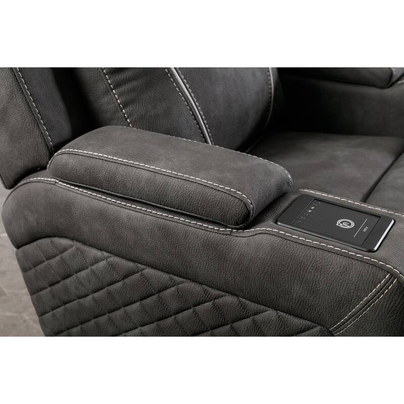 Contemporary Multi Piece Plush Velvet-Like Upholstered Living Room Sofa Set