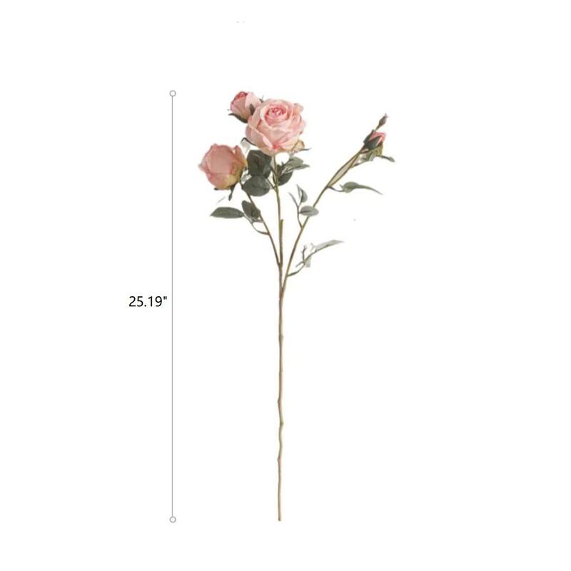 RusticReach Miriya Large Rose Flower Stem 25.2" Tall