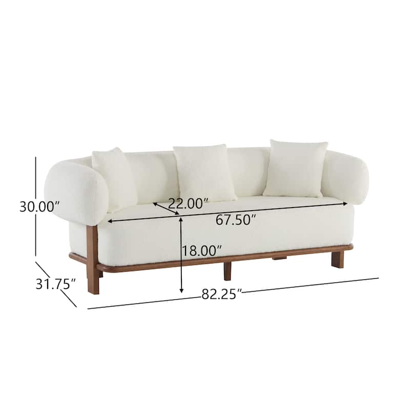 Christopher Knight Home - Oliver Wells Signature Round Arm Sofa