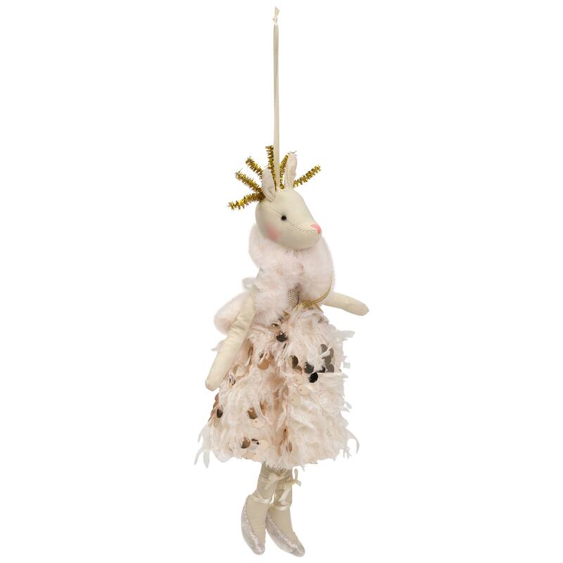 Reindeer Ballerina Hanging Christmas Figure - 12"
