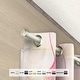 preview thumbnail 2 of 5, InStyleDesign Pita 1 inch Diameter Adjustable Curtain Rod 120 to 170 inches - White