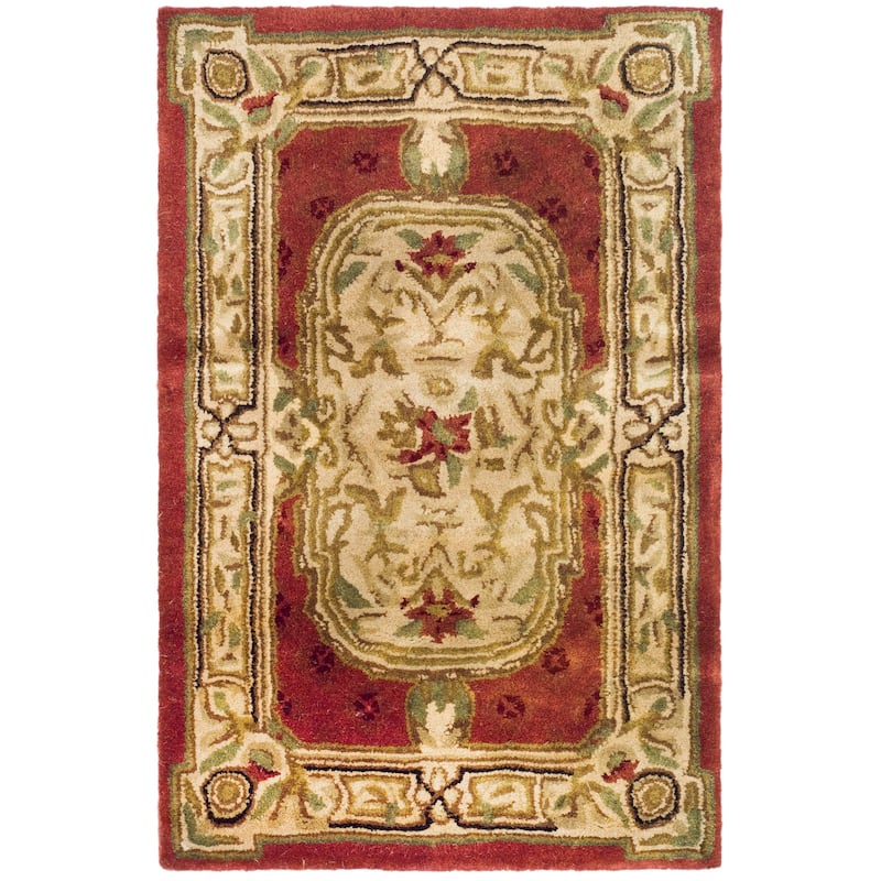 SAFAVIEH Handmade Classic Siss Traditional Oriental Wool Rug - 2' x 3' - Burgundy