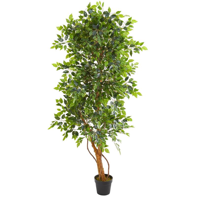 6Ft Artificial Tree Indoor Outdoor Greenery Home Decor Boho Tree - Green - 61 Inches and Over