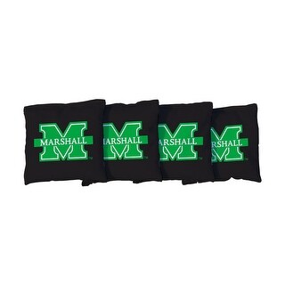 Marshall Thundering Herd Black Cornhole Bags