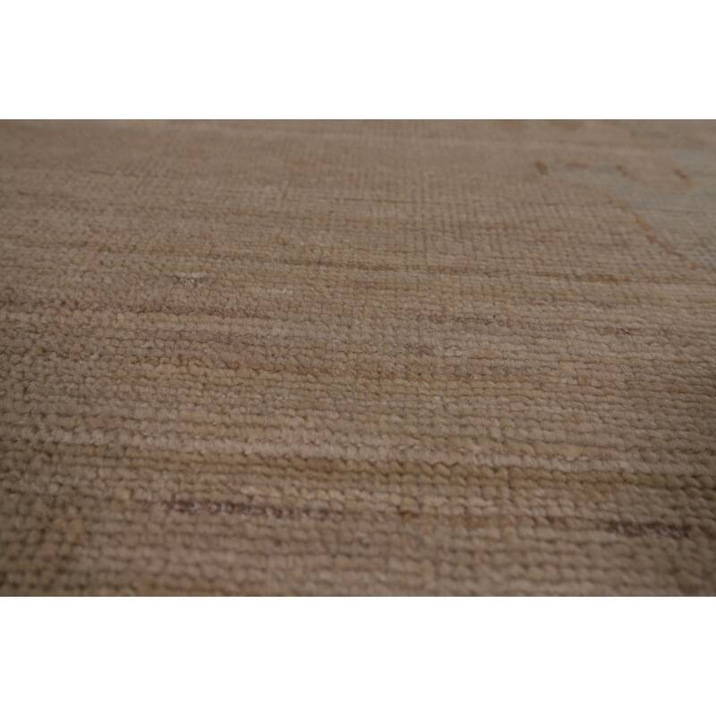 Oushak Oriental Area Rug Turkish Hand-Knotted Wool Carpet - 9'0" x 11'8"