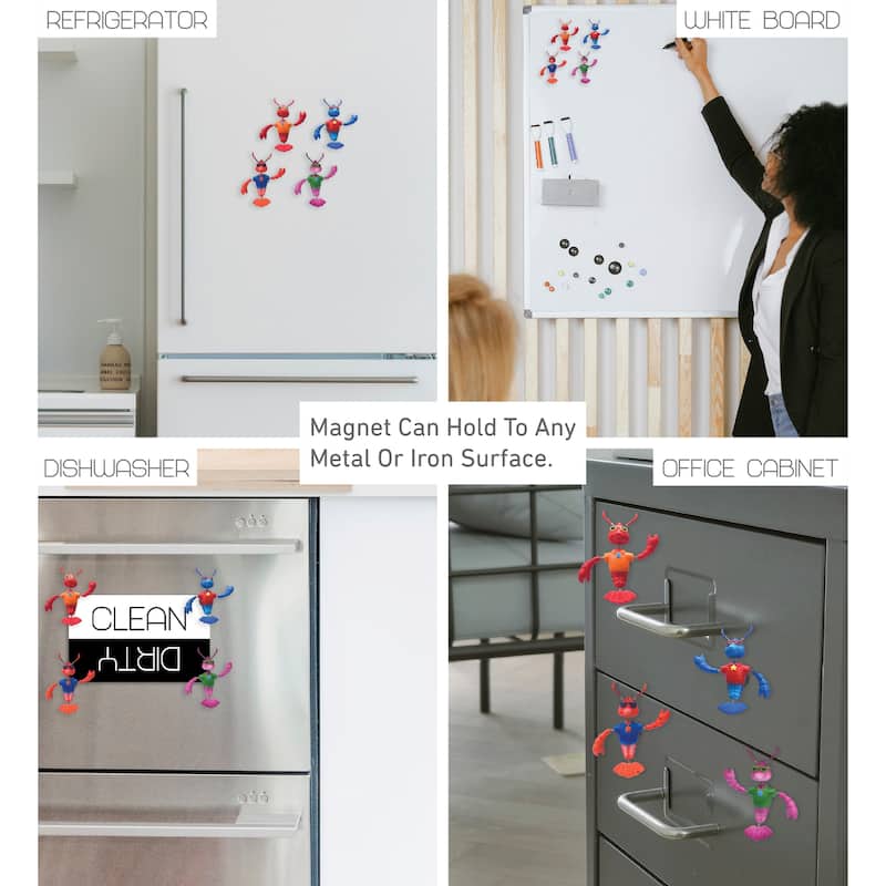 CoTa Global Cool Lobster Refrigerator Bobble Magnets Set of 4
