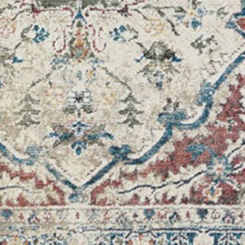 Cele Distressed Traditional Stain Resistant Woven with Fringe Area Rug By HomeRoots