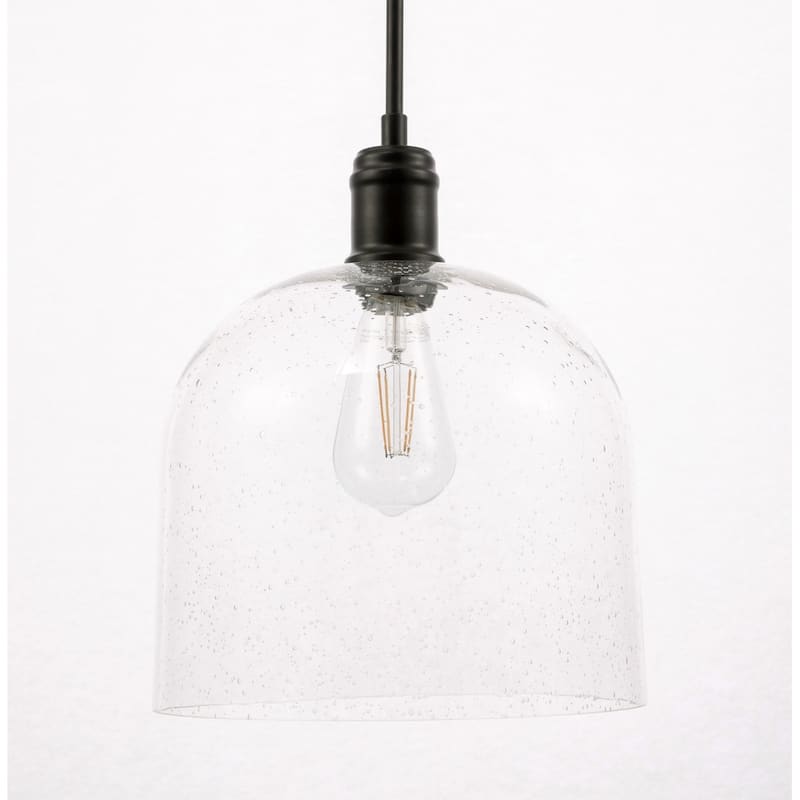 Candie 10-Inch 1-Light Clear Glass Pendant