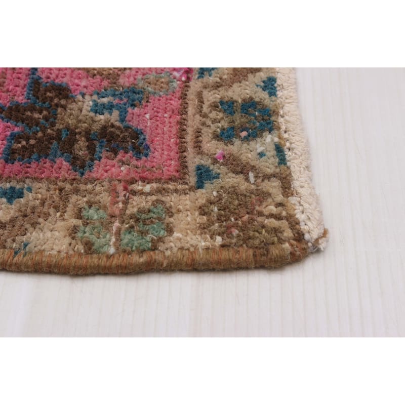 ECARPETGALLERY Hand-knotted Anatolian Vintage Tan Wool Rug - 3'5 x 6'7