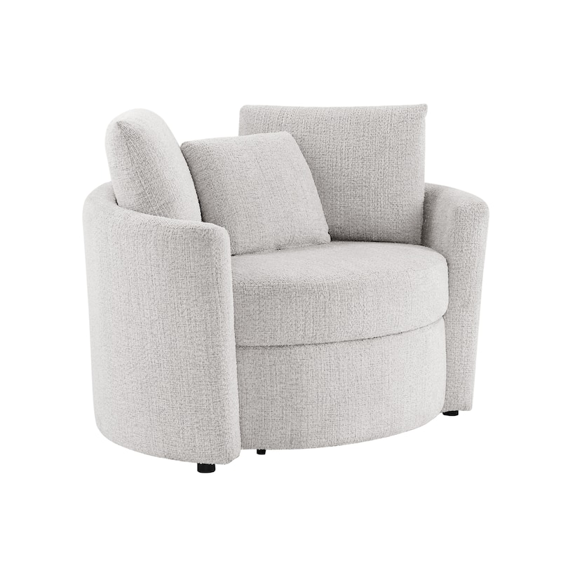 Lifestyle Solutions Bryson Storage Chair in Chenille Fabric