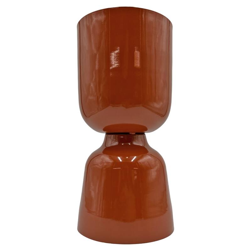 13 Inch Tall Decorative Handmade Aluminum Modern Flower Vase