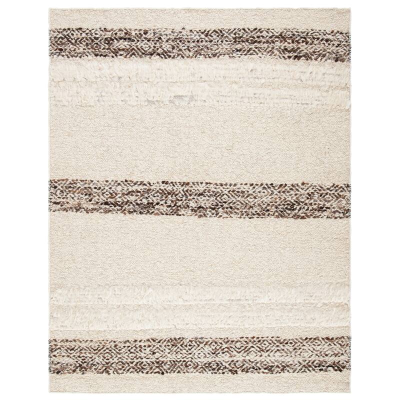 SAFAVIEH Handmade Natura Denada Stripe Wool Rug